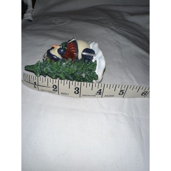 Vintage Home Interiors Ice Skating Snowman Ornament - Picture 4 of 5